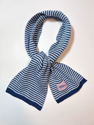 Bufanda lineas azul