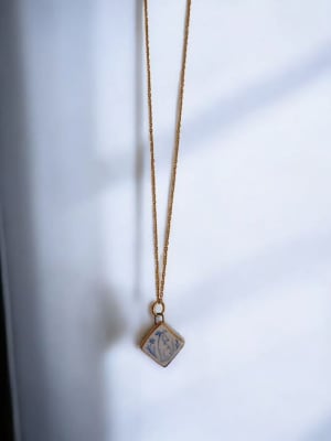 Colgante porcelana rombo1