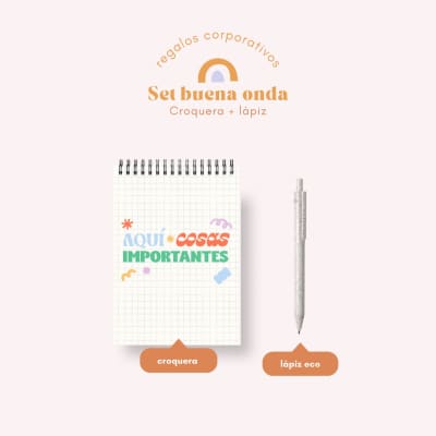Set Buena Onda Croquera+Lapiz