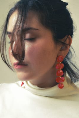 Aros Mariana Vaq Rojo