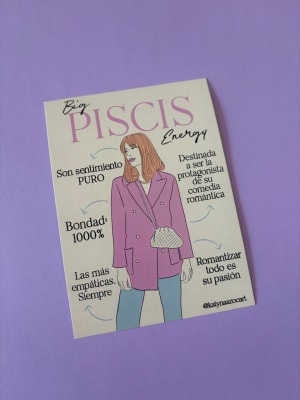 Postal Signo Big Energy Piscis