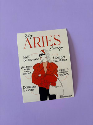 Postal Signo Big Energy Aries