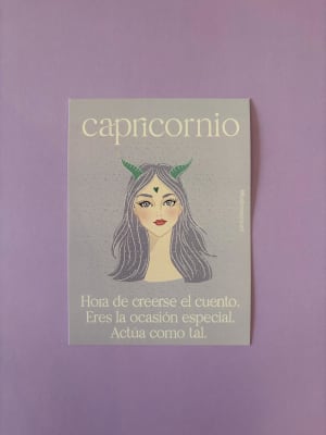 Postal Lema Signo Capricornio