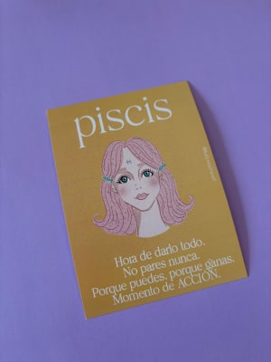 Postal Lema Signo Piscis