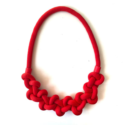 Collar FA! LOOP  Rojo orange