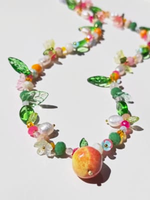 Collar durazno perla