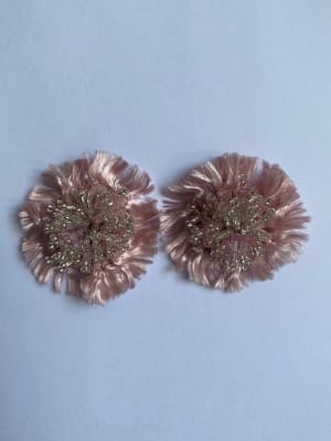 Aros Pompon Rosa