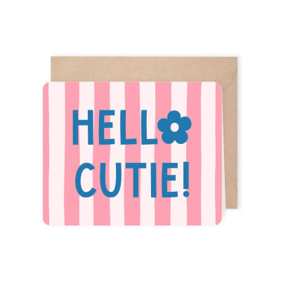 Greeting Card Hello Cutie