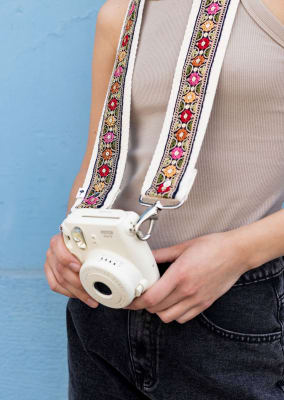 Straps cámara India azul marino