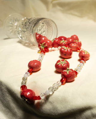 Collar Cristal Tomate