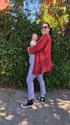 Patas Cuadrillé negro desgastado