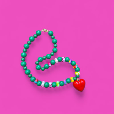 Collar verde maxi