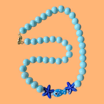 Collar choker celeste