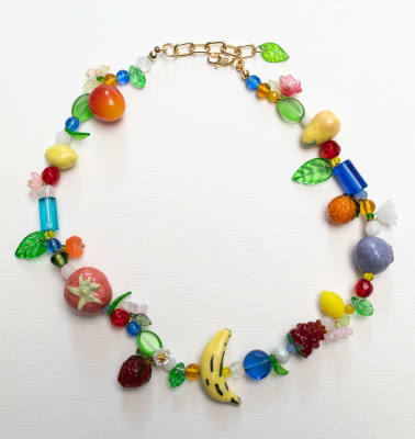 Collar Verano tomate con cadena