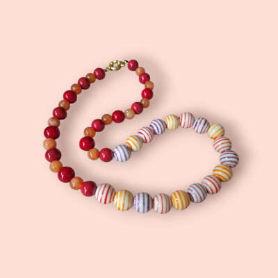 Collar piedra/cerámica pintada1