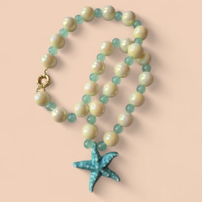 Collar estrella celeste 2