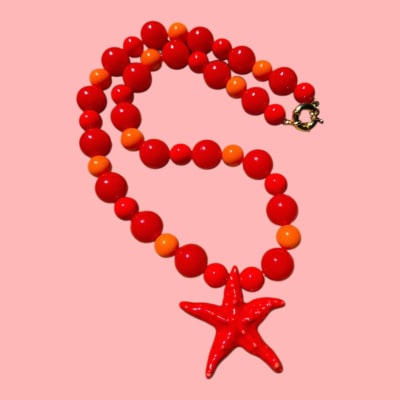 Collar rojo /nar  estrella roja1