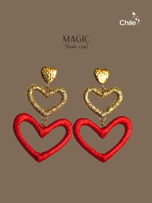 AROS MAGIC DORADO X ROJO