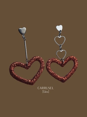 AROS CARRUSEL COBRE X PLATA