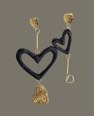 AROS SHINY GOLD NEGROS