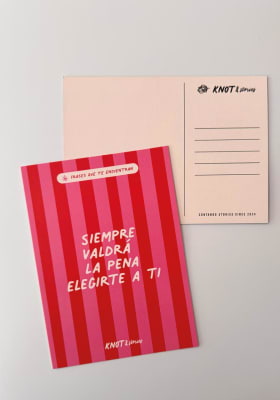 Postal Frases Que Te Encuentran - Siempre Valdra La pena Elegirte a Ti