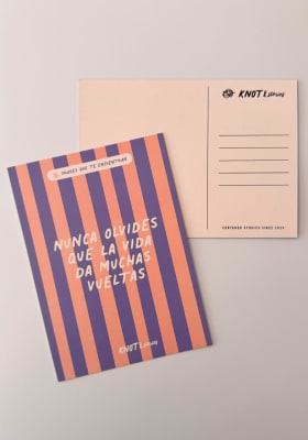 Postal Frases Que Te Encuentran - Nunca Olvides que la vida da muchas vueltas