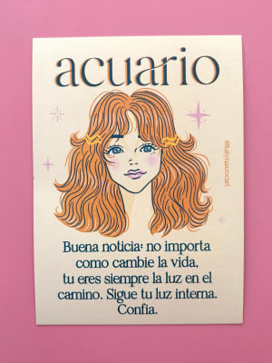 Postales Signos 2026 - Acuario