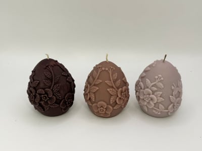 VELAS HUEVOS FLOR