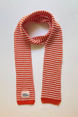 Bufanda Rayada Mandarina1