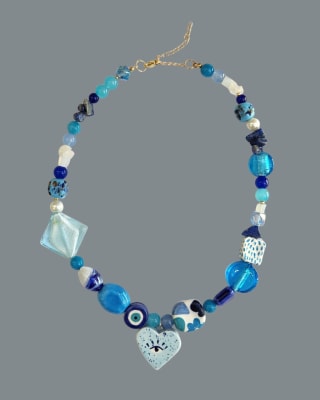 Collar Irie tonos azules1