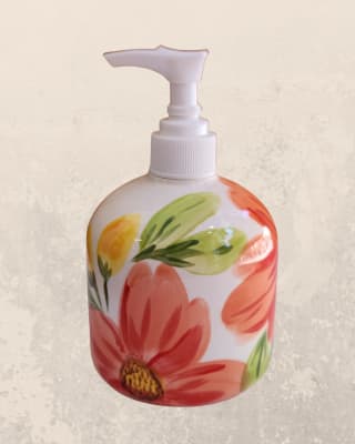 jabonera ceramica flor