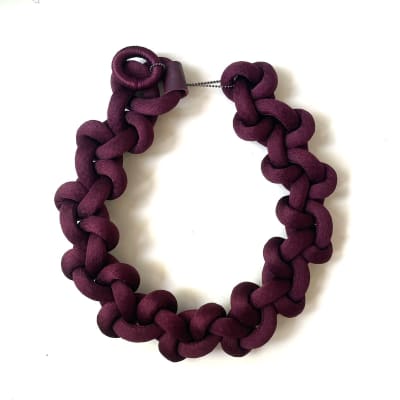 Collar FA! LOOP MAXI Burdeo oscuro1