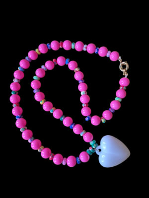 Collar corazòn blanco1