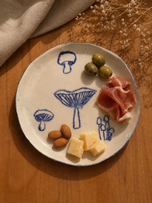 Plato  Hongos 17 x 17 cm