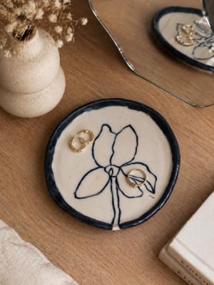 Plato  azul  Pequeño
