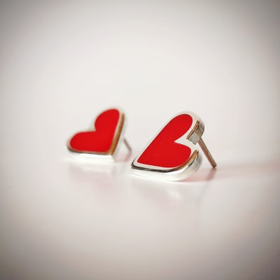Aros Corazon rojo Pruzzo1