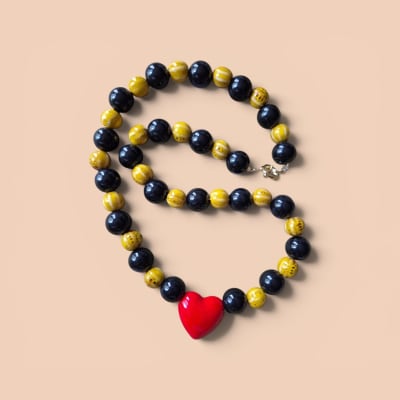 Collar negro/cerámica