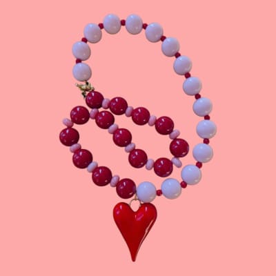Collar Rosa/Rojo