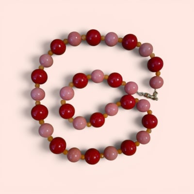 Collar Rojo/Coral