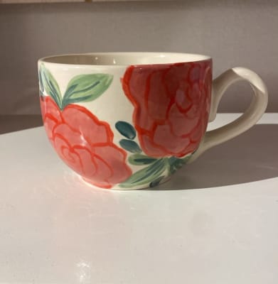 Tazas flores Ceramica