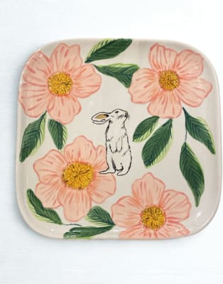 Platos cuadrado ceramica
