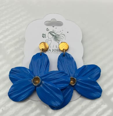 Aros Flor Azul