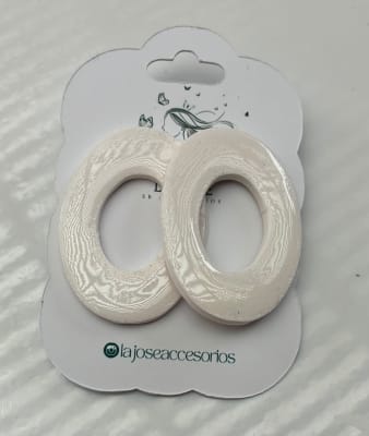 Aros Ovalados Blanco