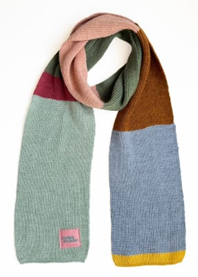 Bufanda S multicolor 1 lana merino pastel
