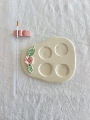 Paleta acuarela flor
