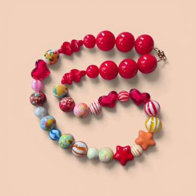 Collar Mix Rojo