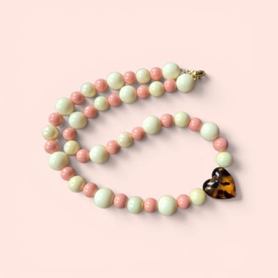 Choker Crema/Coral