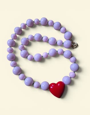 Collar Rosa/Corazón