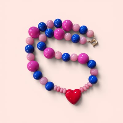 Choker Magenta/Azul/Rosa1
