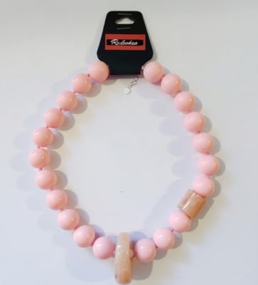 Maxi Collar Acrilico rosa pastel1